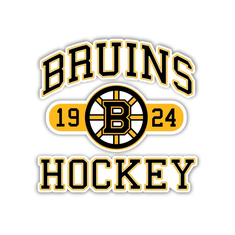 Boston Bruins - Bruins Hockey 1924 - Iron On DTF Transfer - Custom Size