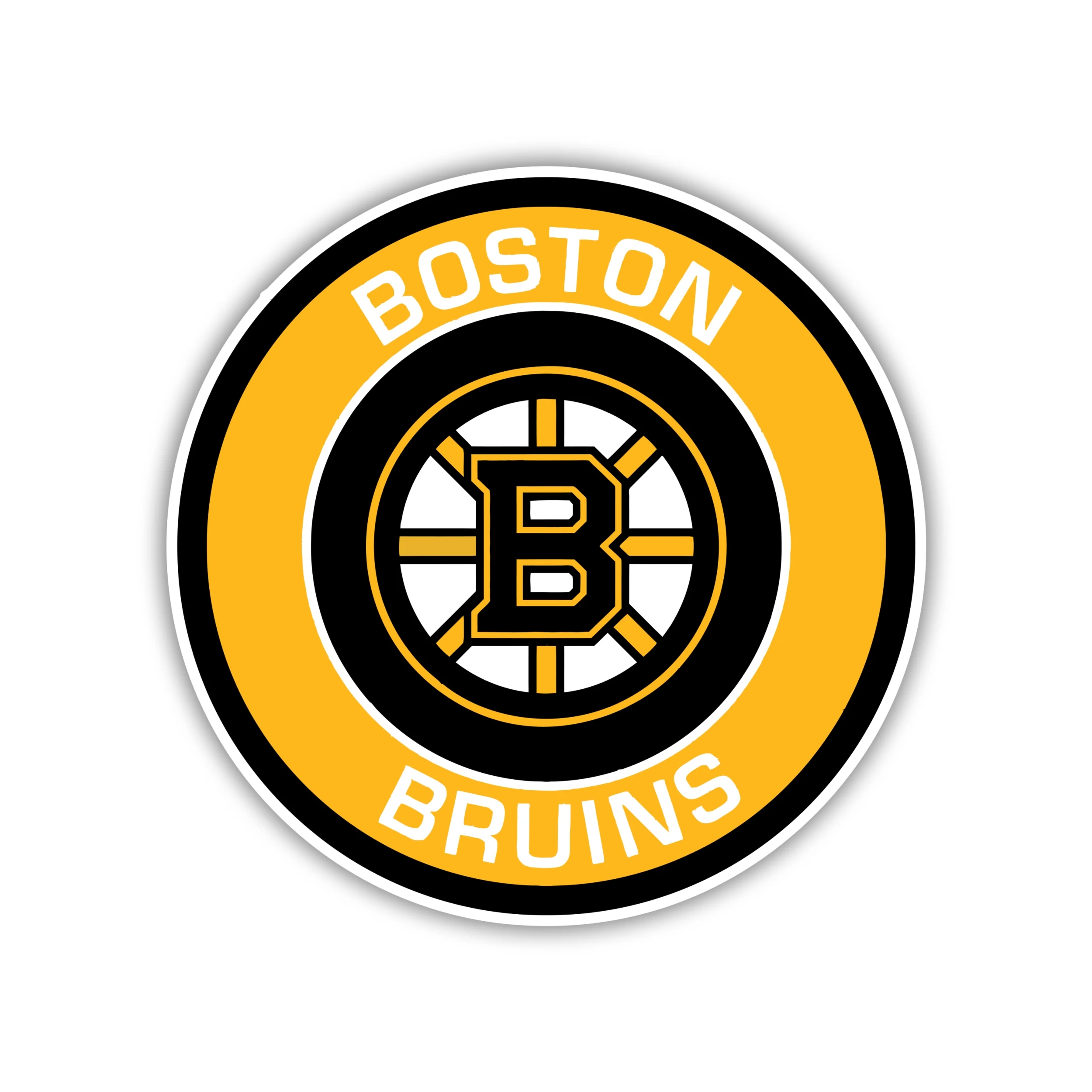 Boston Bruins - Circle With Name - Iron On DTF Transfer - Custom Size
