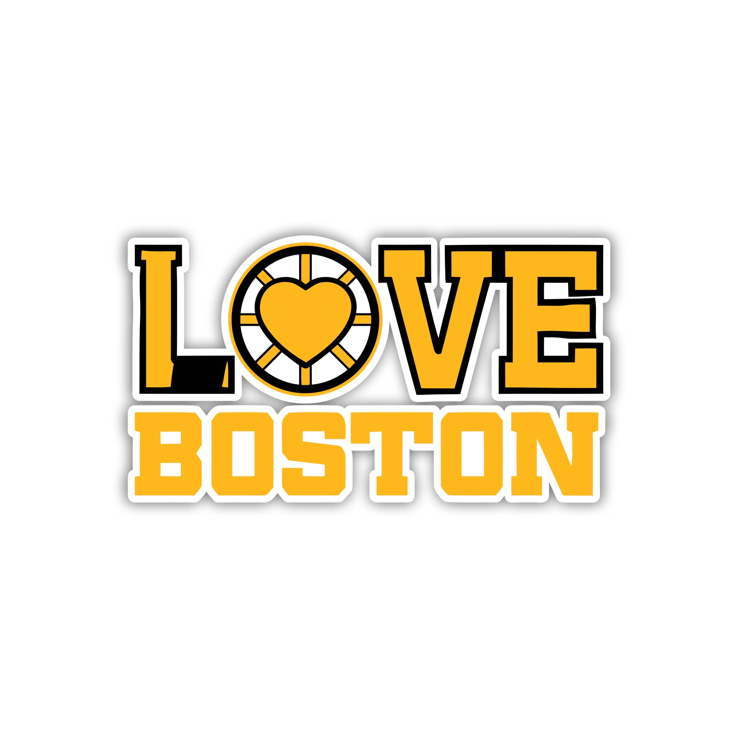 Boston Bruins - Love Boston - Iron On DTF Transfer - Custom Size