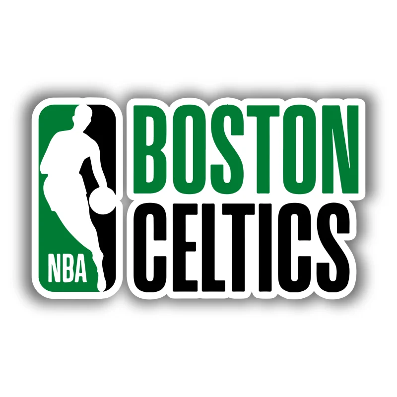 Boston Celtics - NBA Logo - Full Color Vinyl Sticker - Custom Size