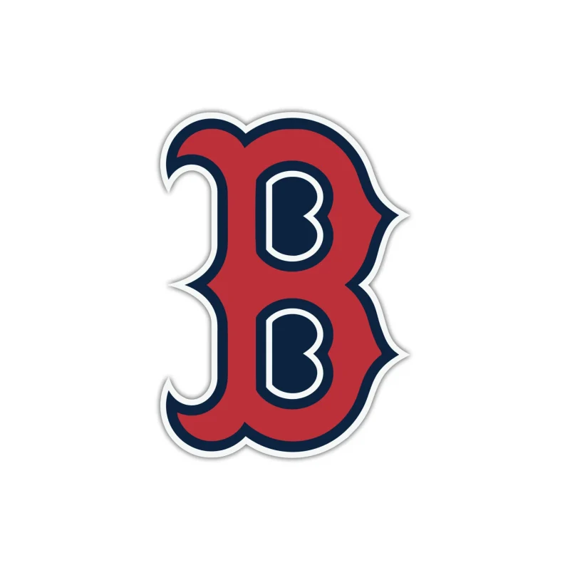 Boston Red Sox - Red And Blue B - Full Color Vinyl Sticker - Custom Size