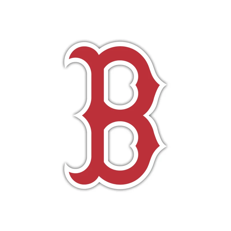 Boston Red Sox - Red and White B - Iron On DTF Transfer - Custom Size