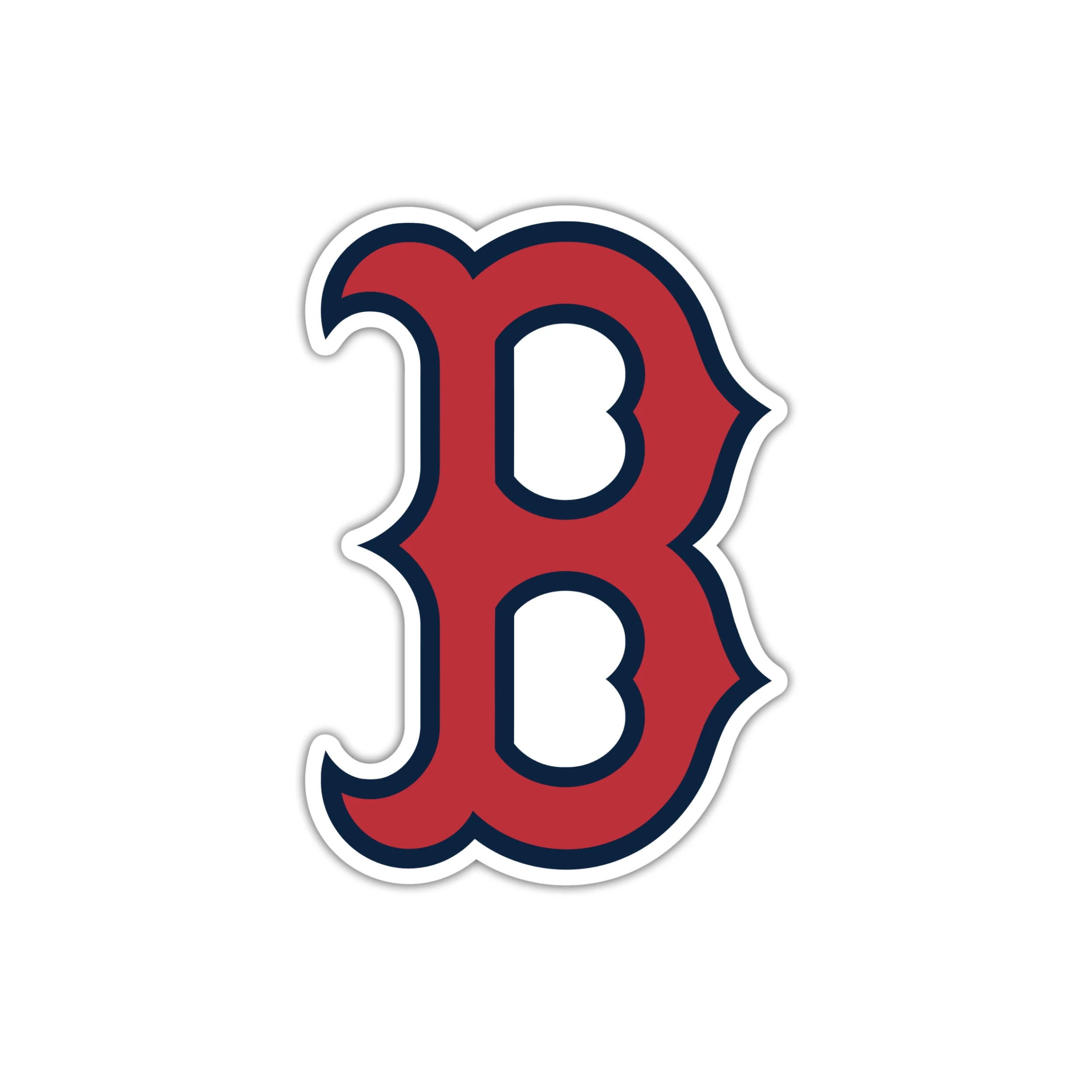 Boston Red Sox - Red B with Blue Outline - Iron On DTF Transfer - Custom Size