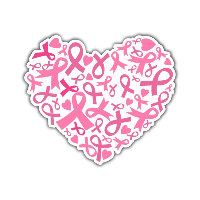 Breast Cancer Awareness Full Color Vinyl Decal - Custom Size