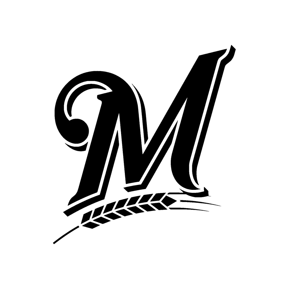 Milwaukee Brewers - M Logo - Die Cut Vinyl Decal - Custom Size