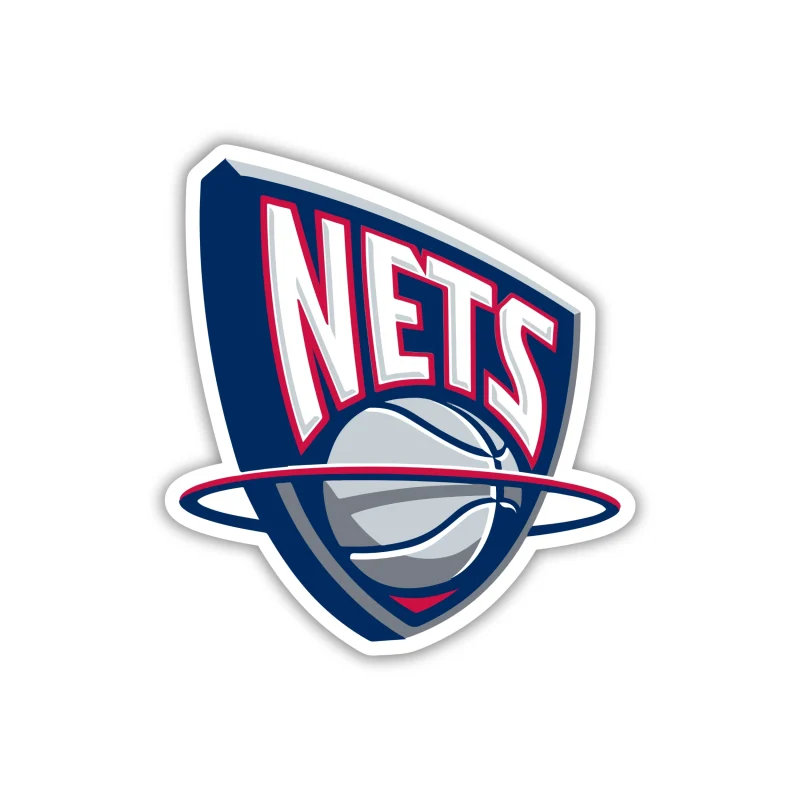 Brooklyn Nets - Basketball Hoop With Nets - Iron On DTF Transfer - Custom Size