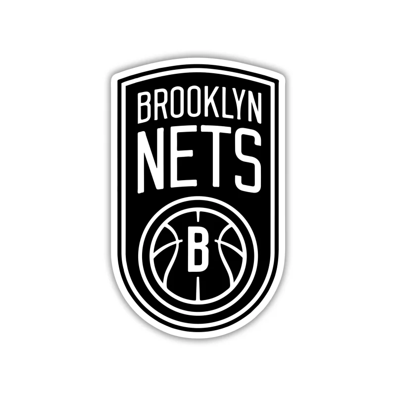Brooklyn Nets - Black Basketball With Name - Temporary Tattoo