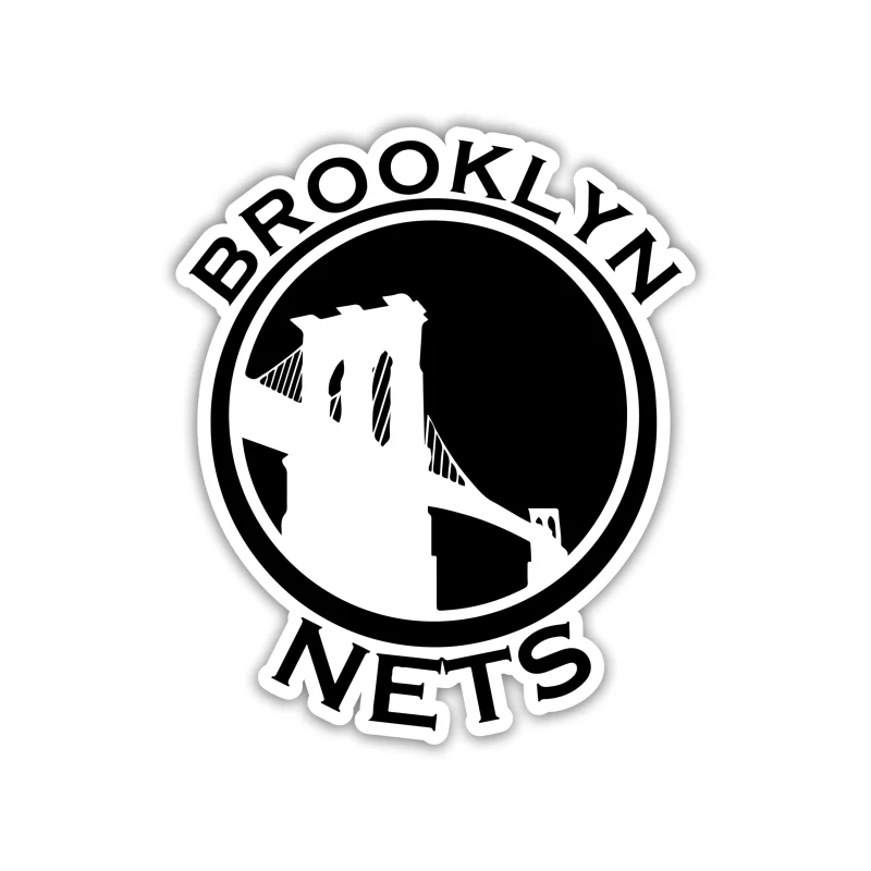 Brooklyn Nets - Circle With Bridge - Iron On DTF Transfer - Custom Size