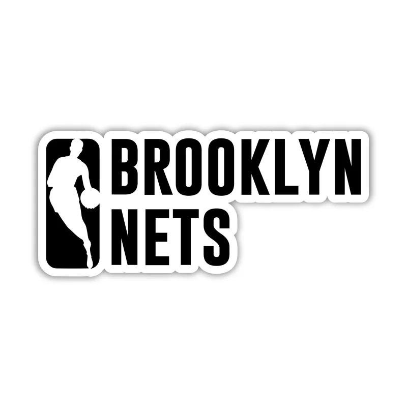 Brooklyn Nets - NBA Logo With Name - Iron On DTF Transfer - Custom Size