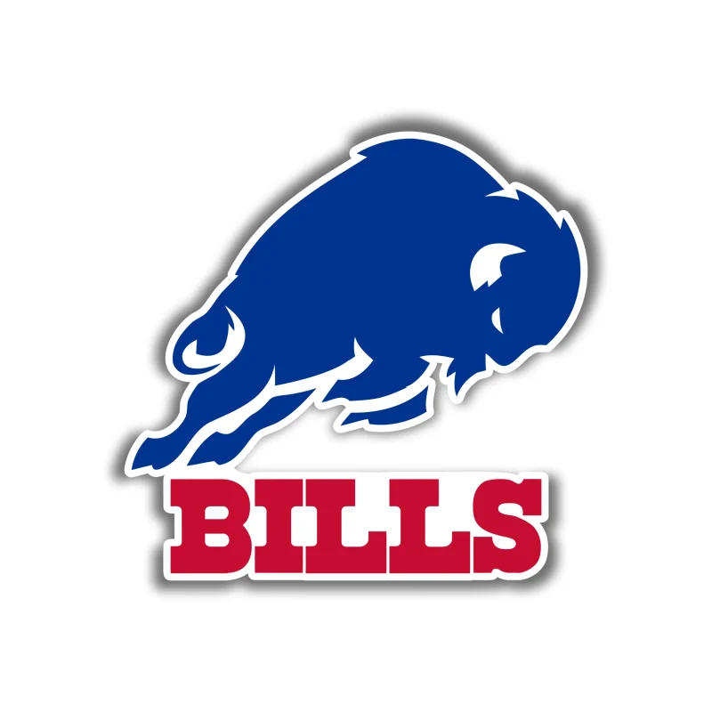 Buffalo Bills - Blue Buffalo - Full Color Vinyl Sticker - Custom Size