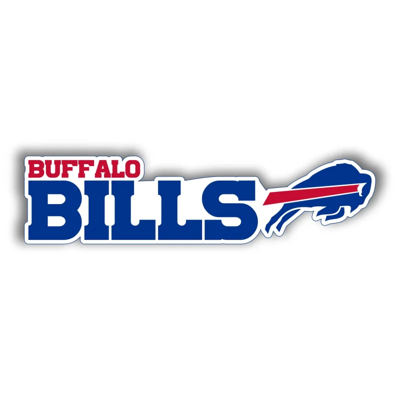 Buffalo Bills - Lettering with Buffalo - Temporary Tattoo