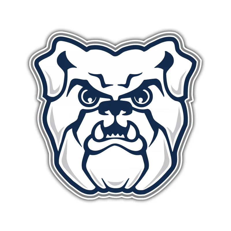 Butler Bulldogs - Bulldog Head - Temporary Tattoo