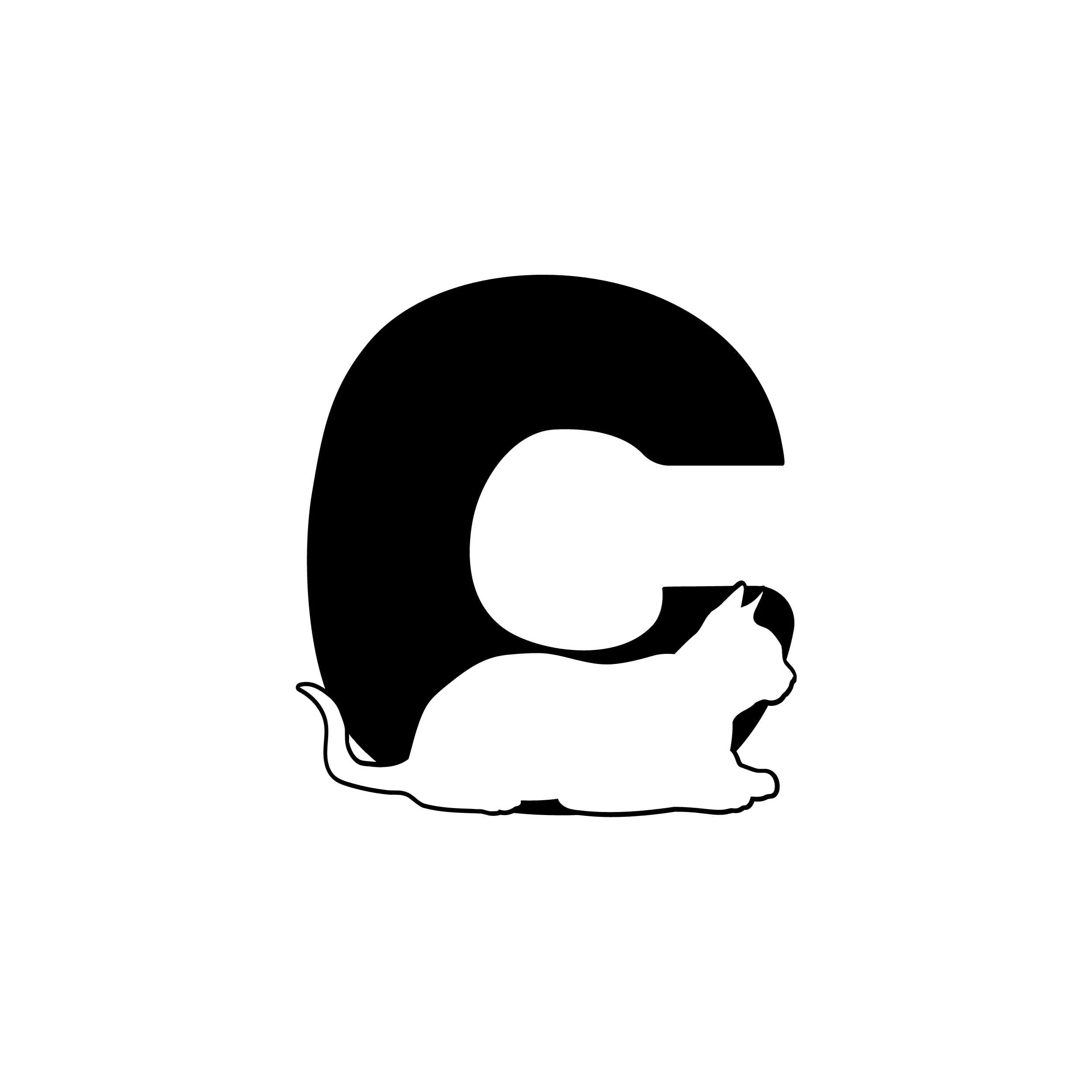 C - Alphabet - Vinyl Decal - Custom Size