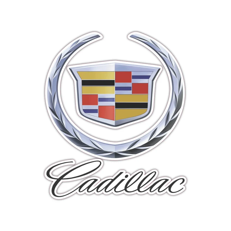 Cadillac Full Color Vinyl Decal - Custom Size