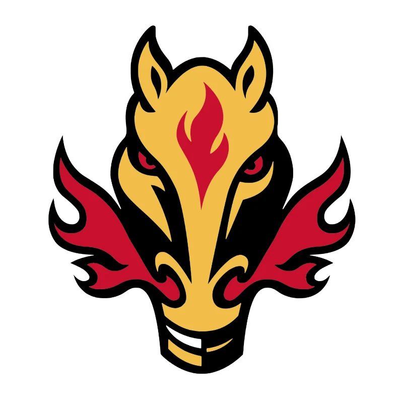 Calgary Flames - Blasty - Iron On DTF Transfer - Custom Size