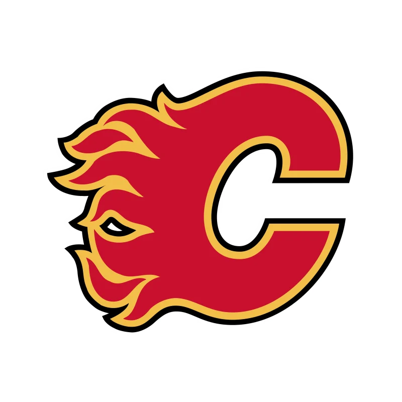Calgary Flames - Logo - Iron On DTF Transfer - Custom Size