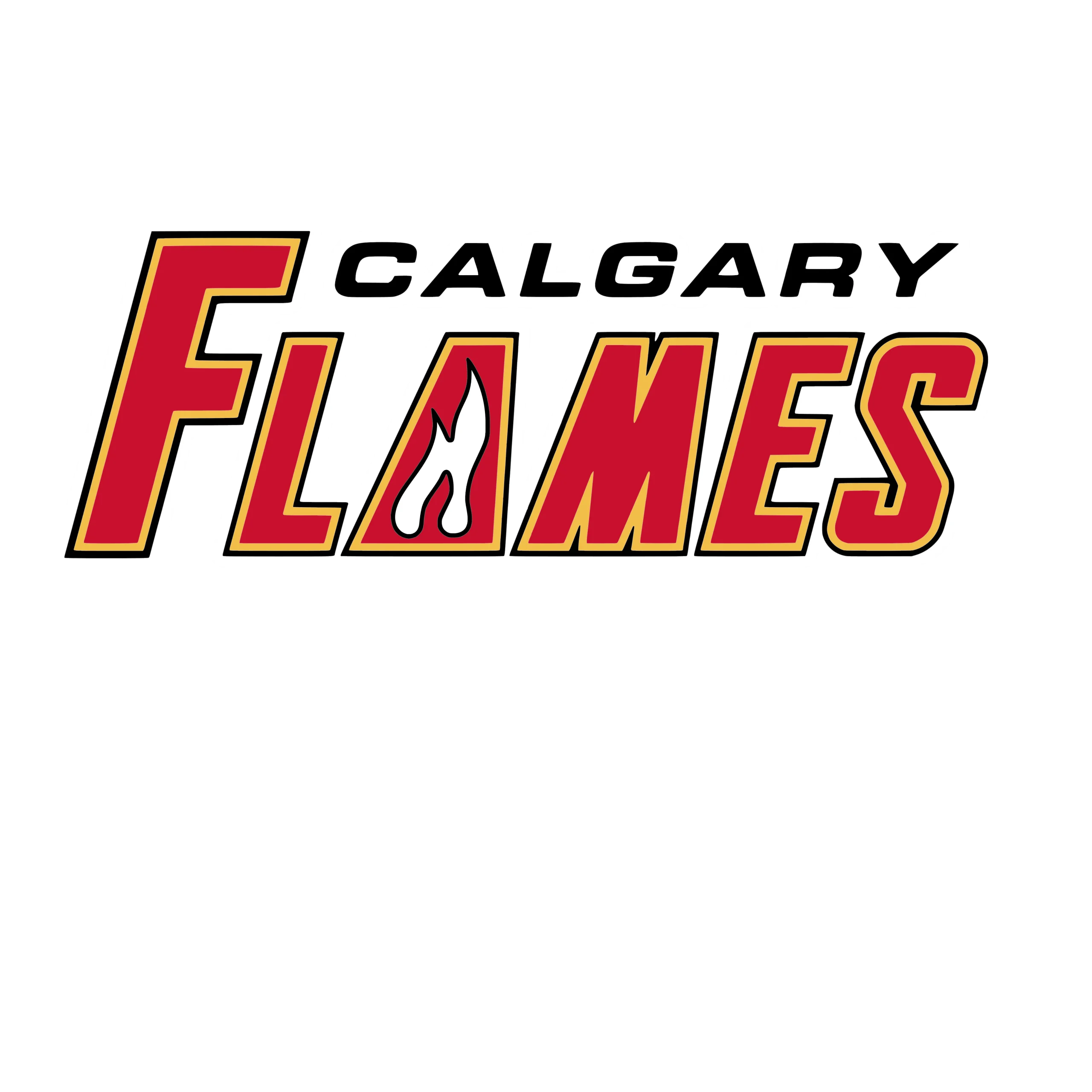Calgary Flames - Name - Iron On DTF Transfer - Custom Size