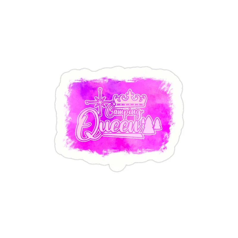 Camping Queen Full Color Vinyl Decal - Custom Size