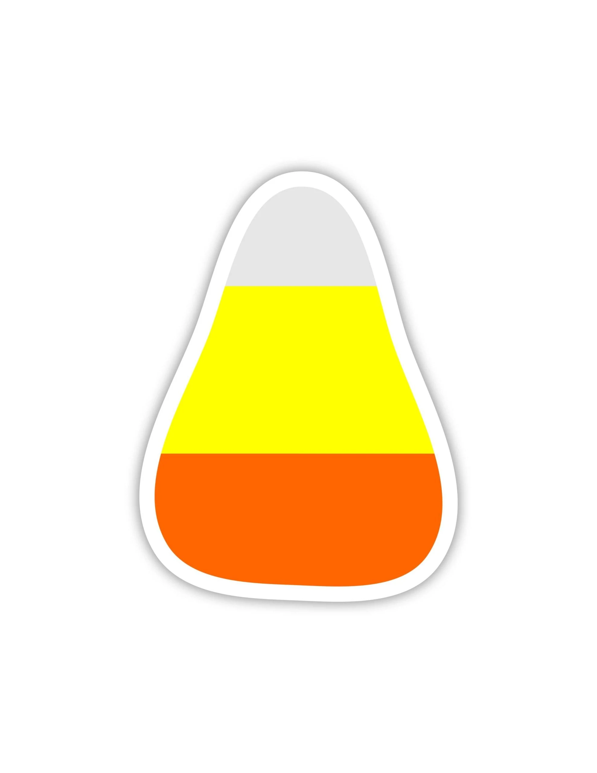 Candy Corn Full Color Vinyl Decal