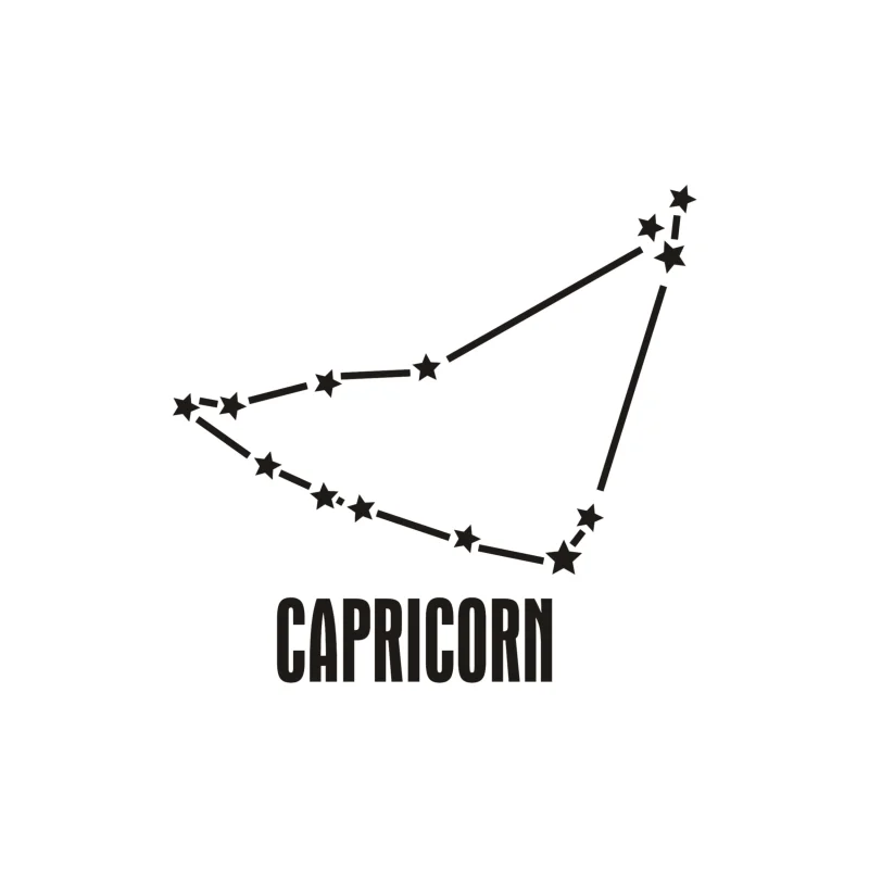 Capricorn Horoscope Vinyl Decal - Custom Size