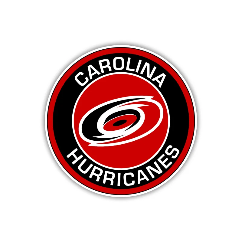 Carolina Hurricanes - Circle With Name - Iron On DTF Transfer - Custom Size