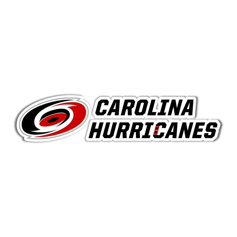 Carolina Hurricanes - Name With Hurricane On Side - Iron On DTF Transfer - Custom Size