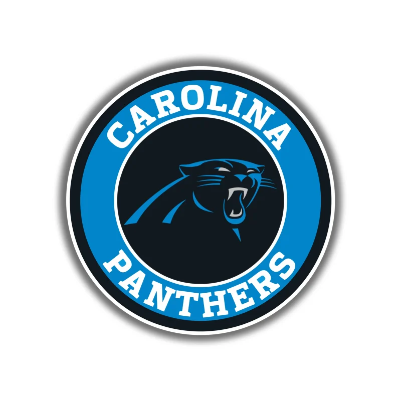 Carolina Panthers - Circle Logo - Temporary Tattoo
