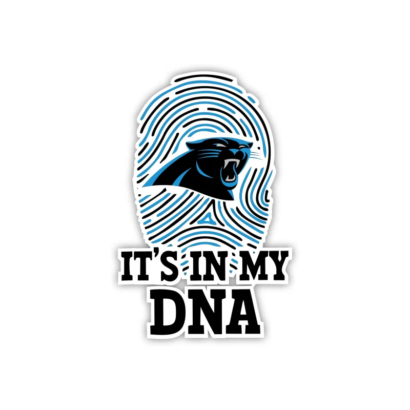 Carolina Panthers Full Color Vinyl Decal - DNA - Custom Size