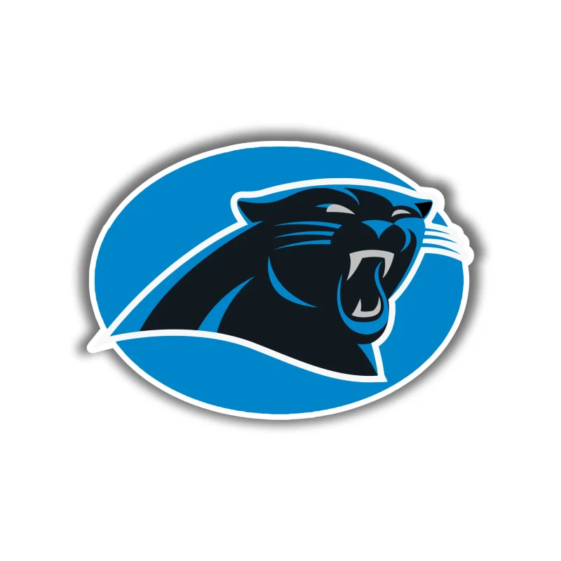Carolina Panthers - Oval - Temporary Tattoo