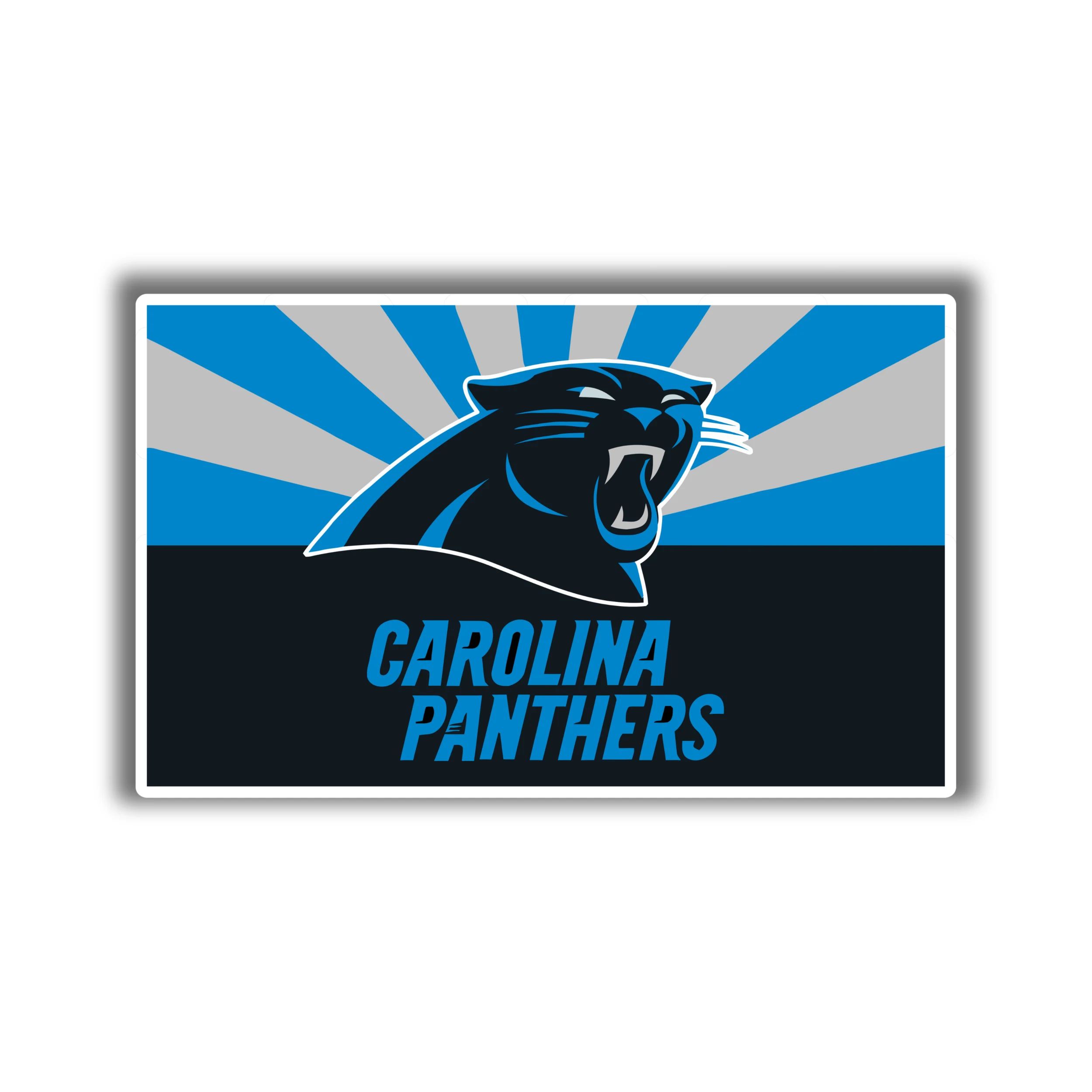 Carolina Panthers - Rectangle - Temporary Tattoo