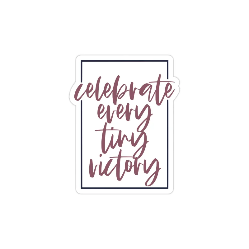 Celebrate Every Victory Full Color Vinyl Decal - Custom Size