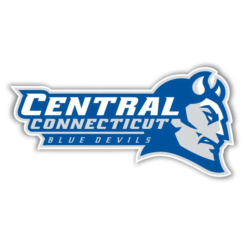 Central Connecticut Bluedevils Full Color Vinyl Decal - Custom Size