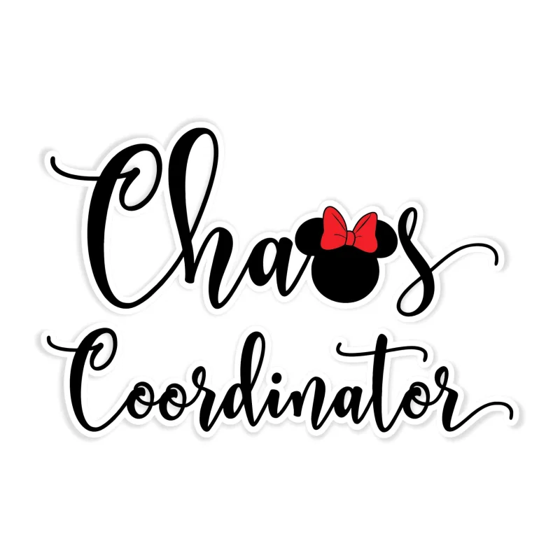 Chaos Coordinator Full Color Vinyl Sticker - Custom Size