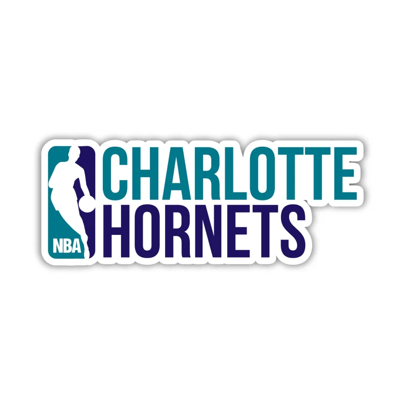 Charlotte Hornets - NBA Logo - Iron On DTF Transfer - Custom Size