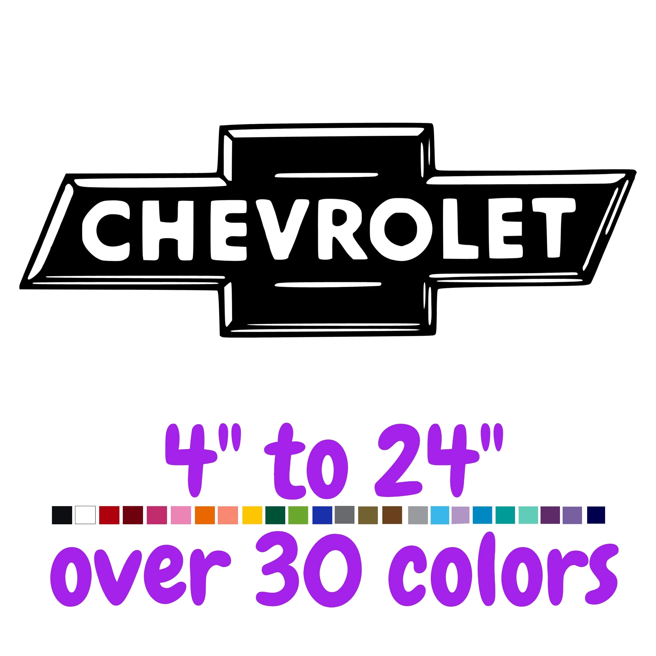 Chevrolet Vinyl Decal - Custom Size