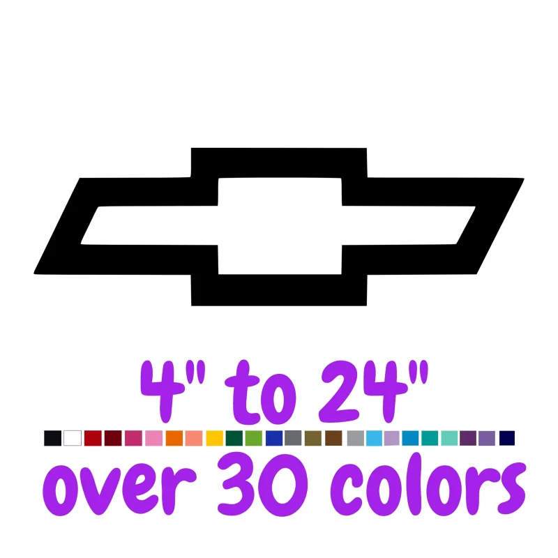 Chevrolet Vinyl Decal - Custom Size