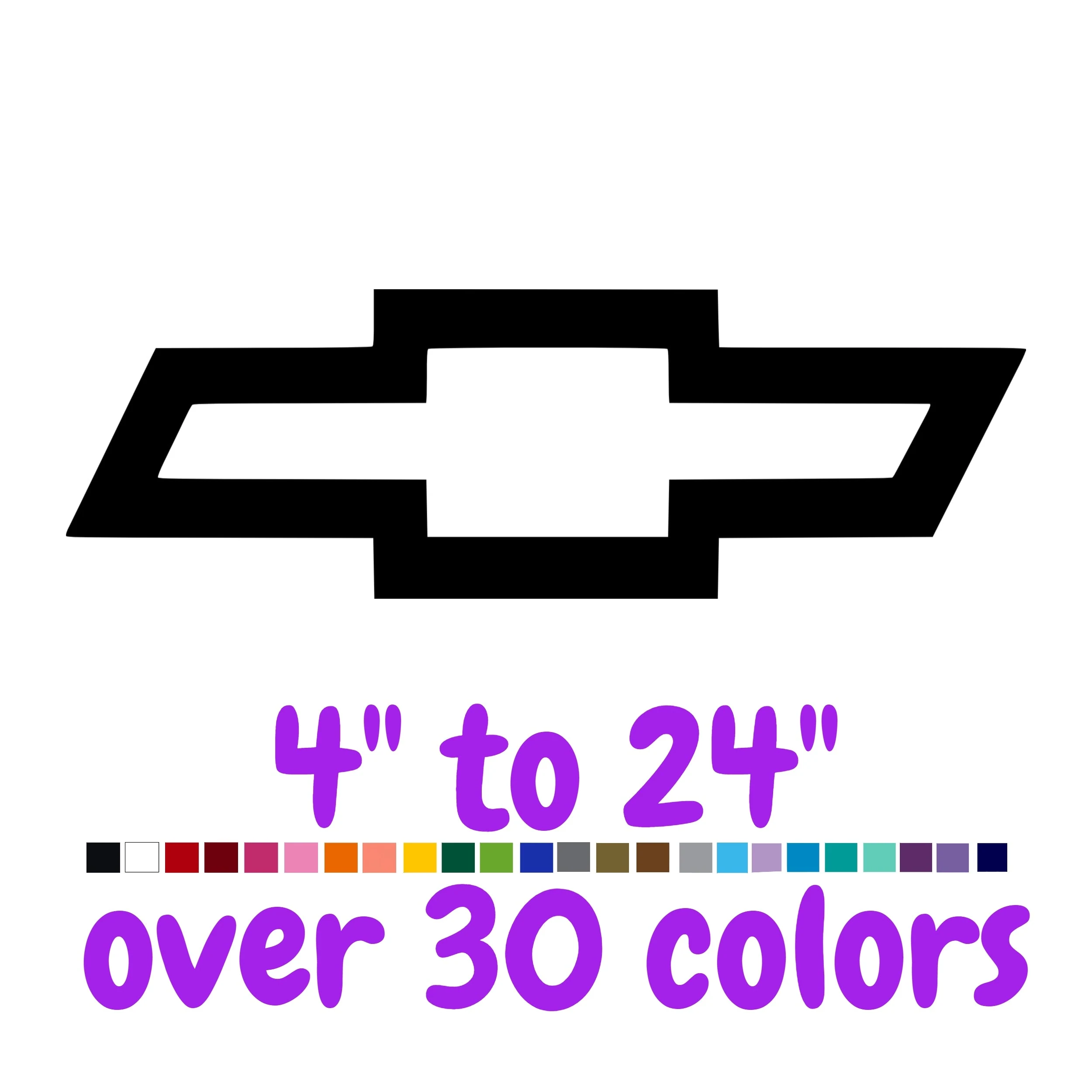 Chevrolet Vinyl Decal - Custom Size