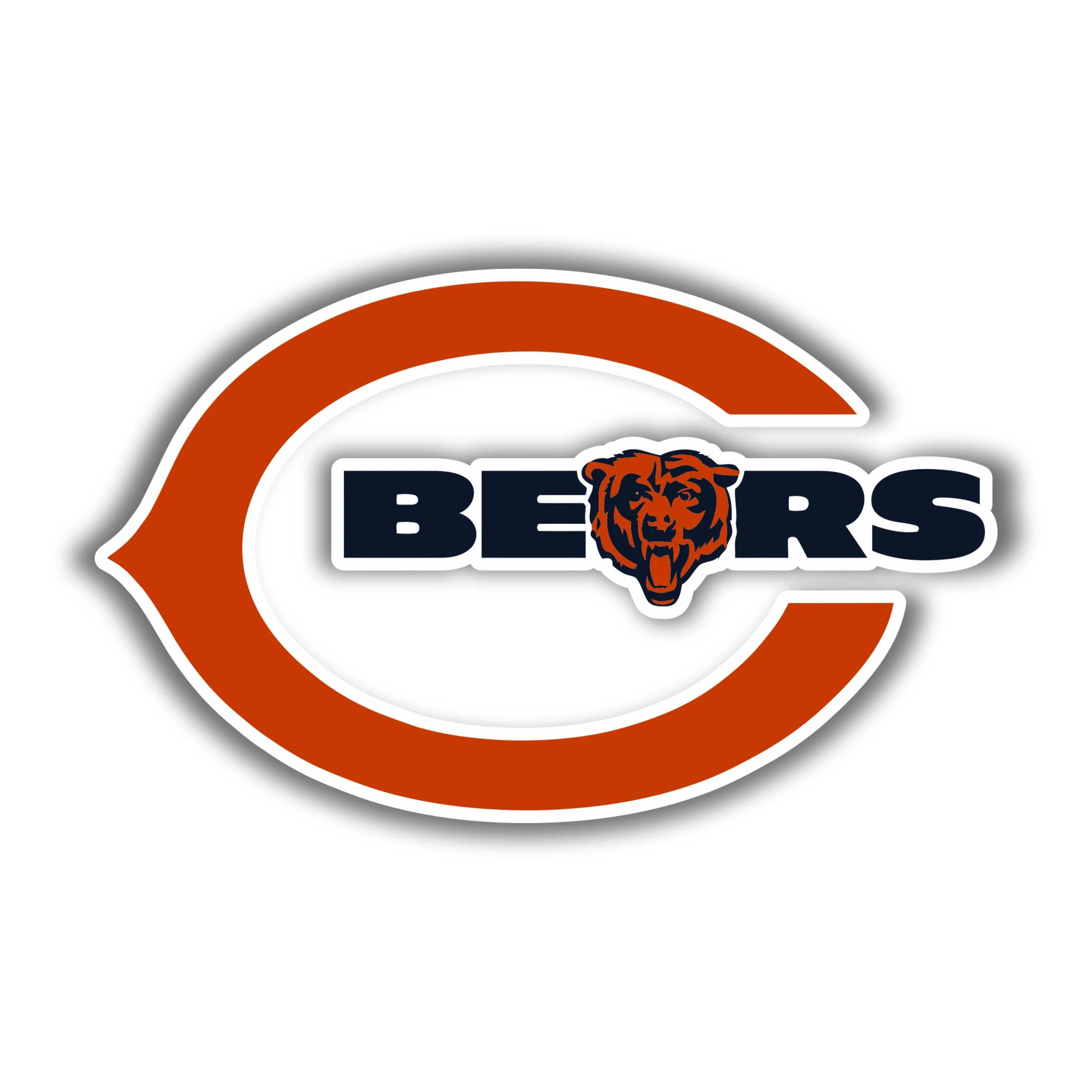 Chicago Bears - C with Word - Iron On DTF Transfer - Custom Size