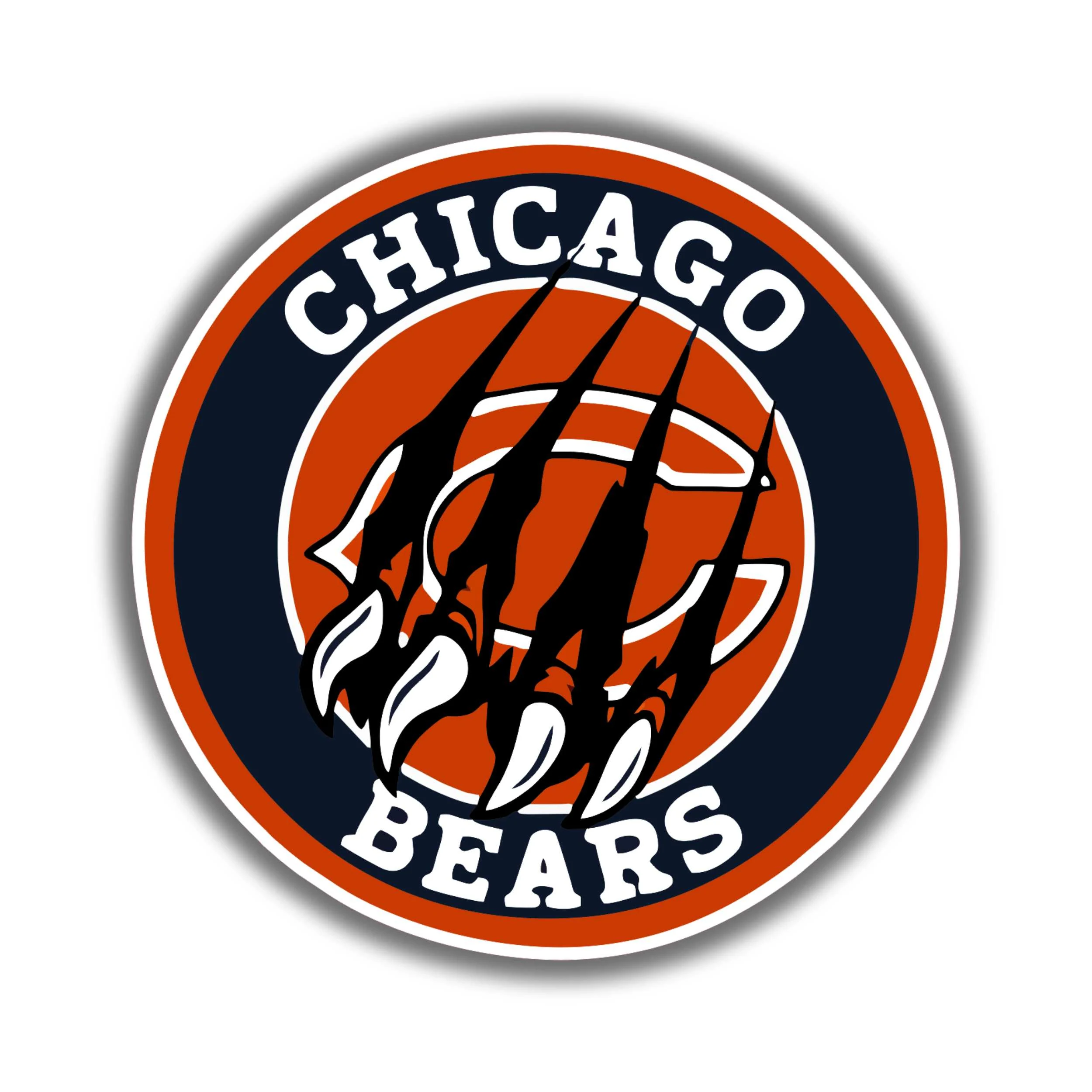 Chicago Bears - Circle with Claws - Temporary Tattoo
