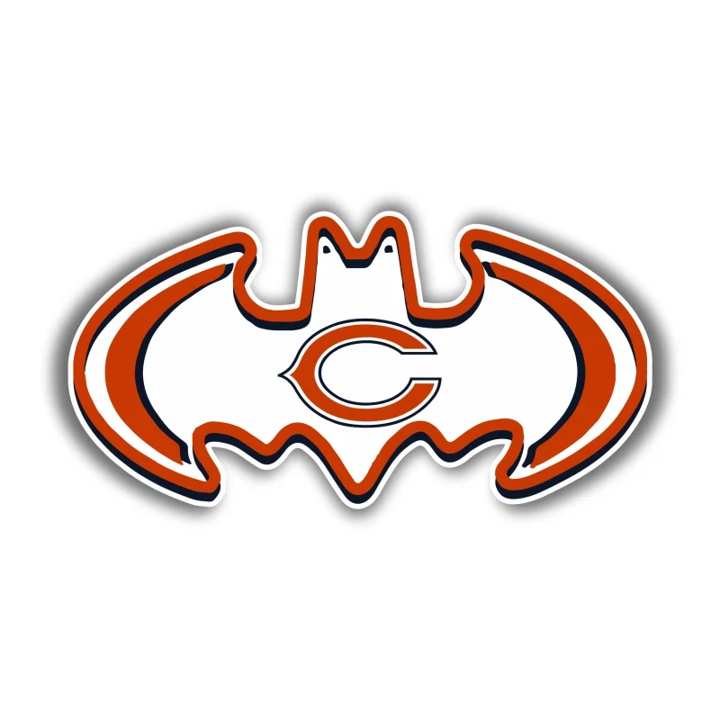 Chicago Bears Full Color Vinyl Sticker - Custom Size