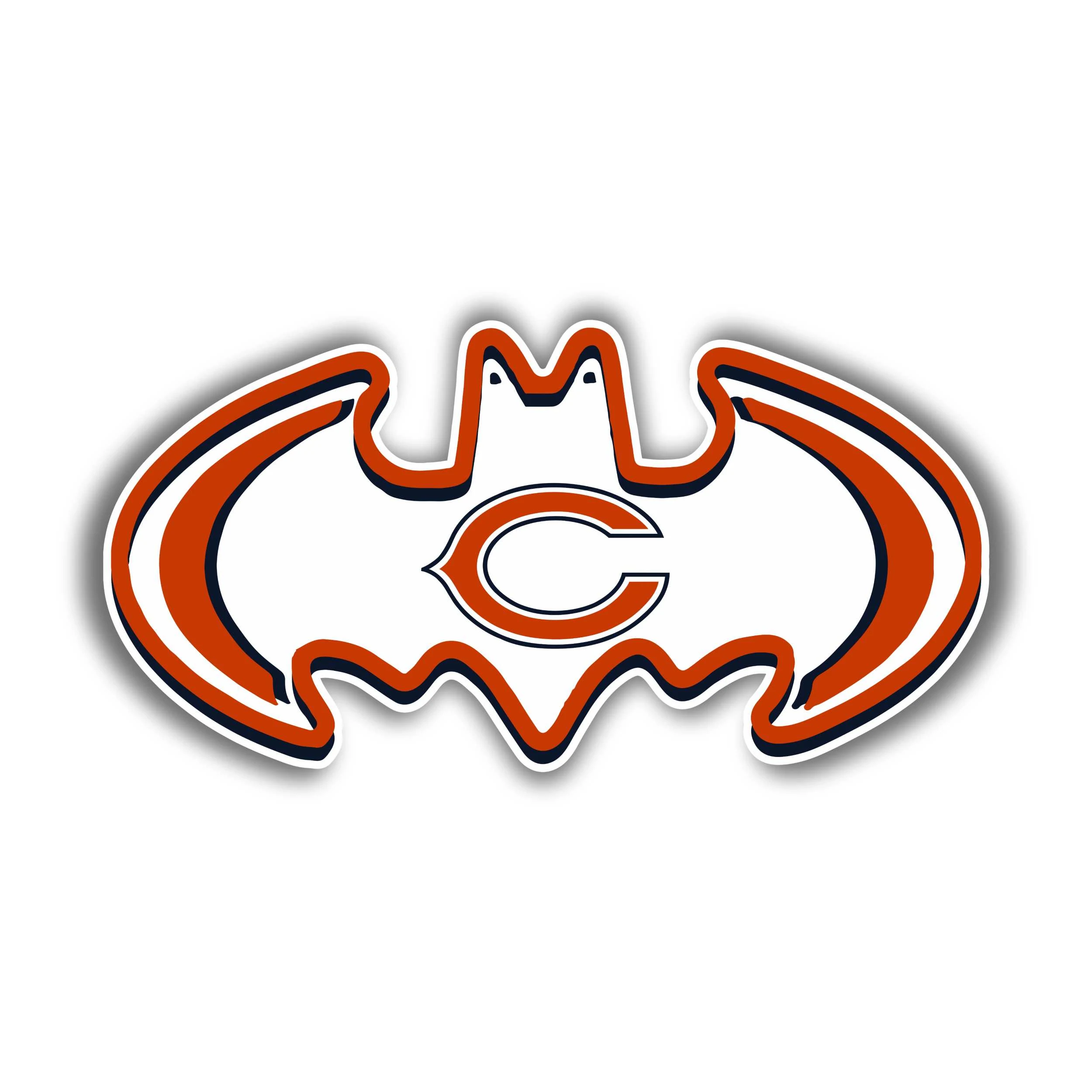 Chicago Bears Full Color Vinyl Sticker - Custom Size