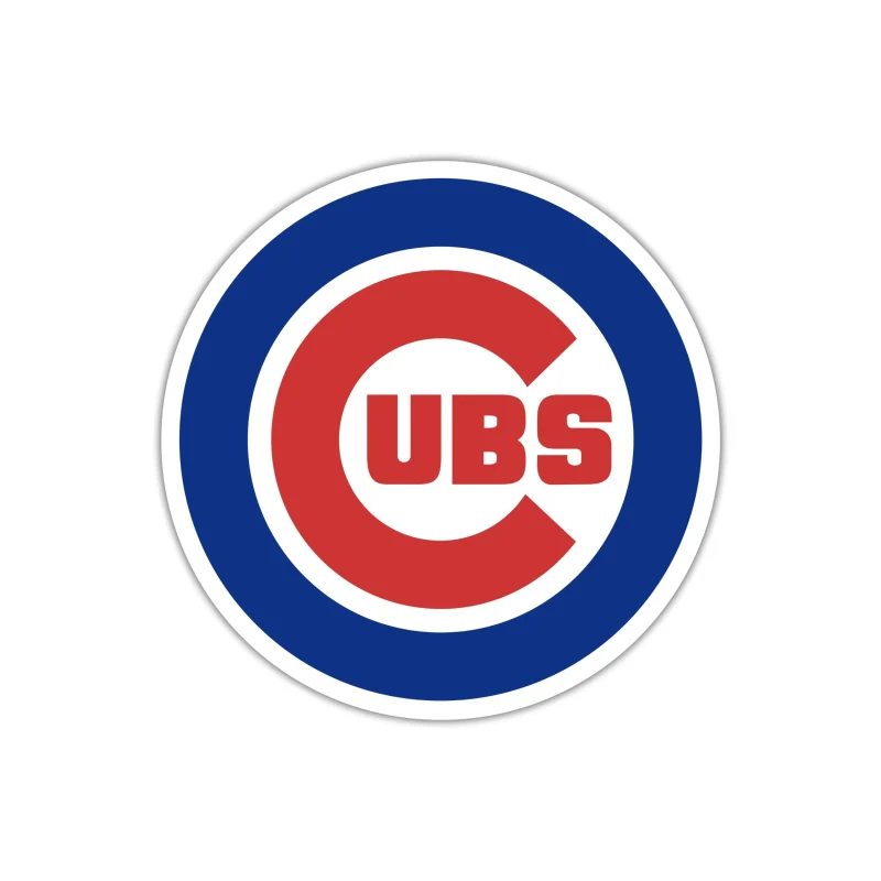 Chicago Cubs - Circle with Cub - Iron On DTF Transfer - Custom Size