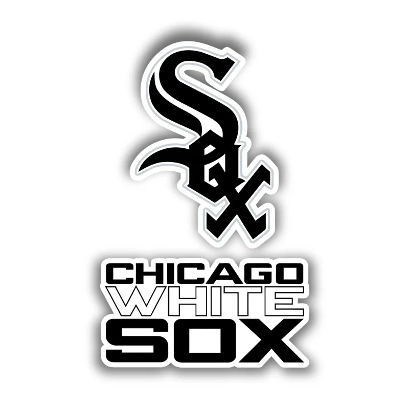Chicago White Sox - Sox with Name on Bottom - Iron On DTF Transfer - Custom Size