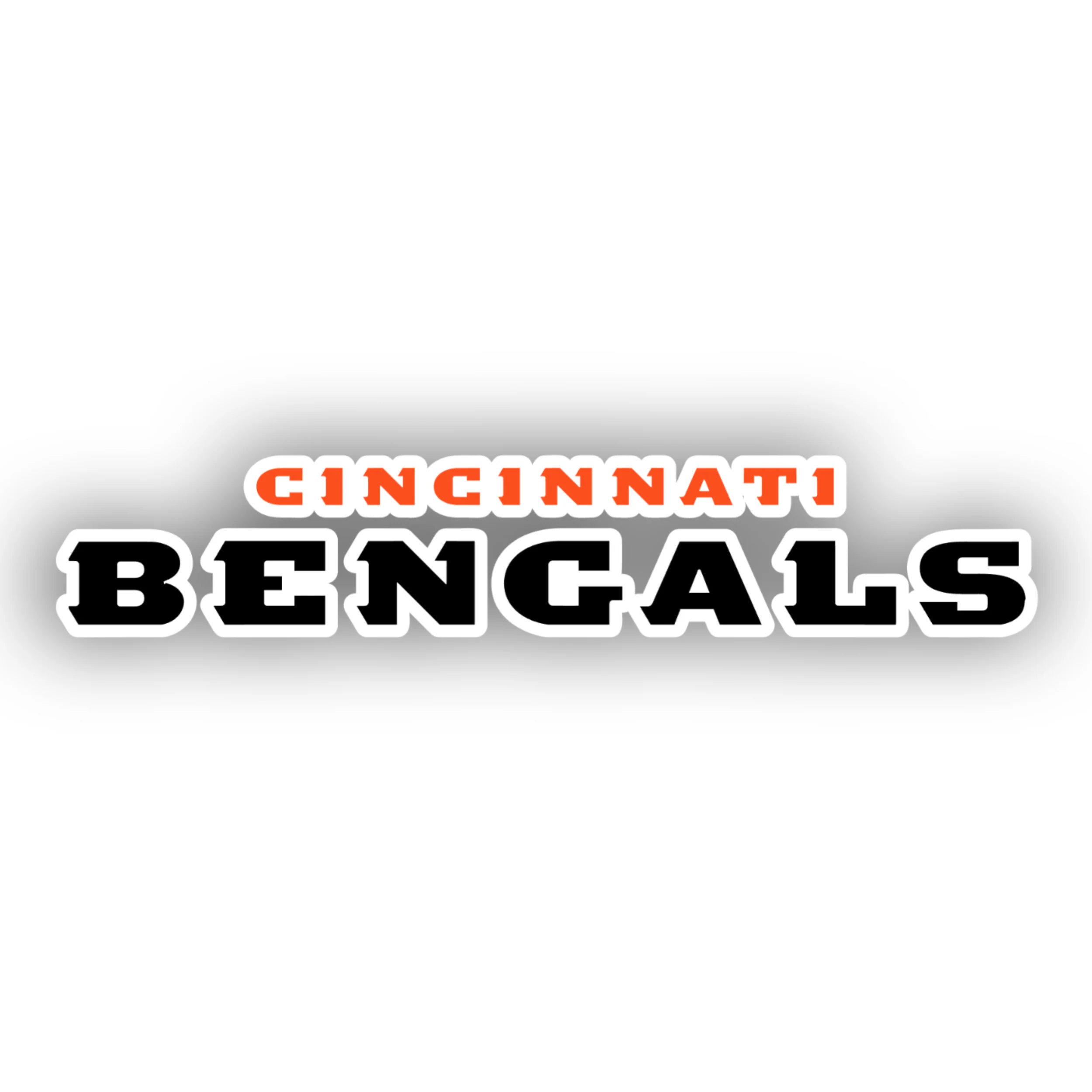 Cincinnati Bengals Full Color Vinyl Sticker - Custom Size