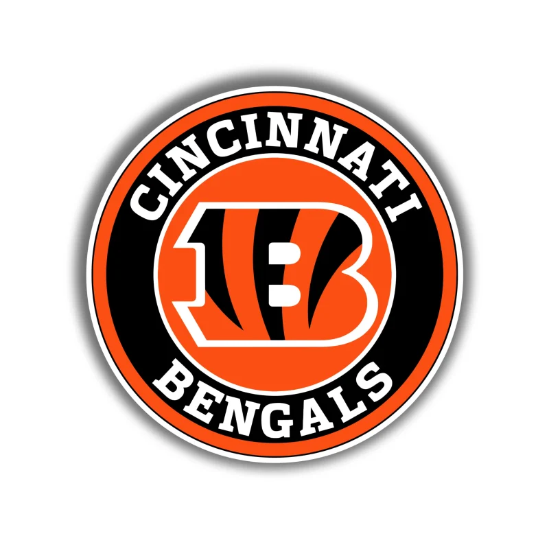 Cincinnati Bengals Full Color Vinyl Sticker - Custom Size