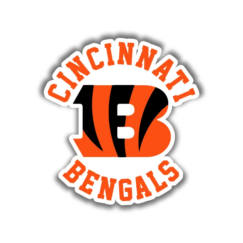 Cincinnati Bengals Full Color Vinyl Sticker - Custom Size