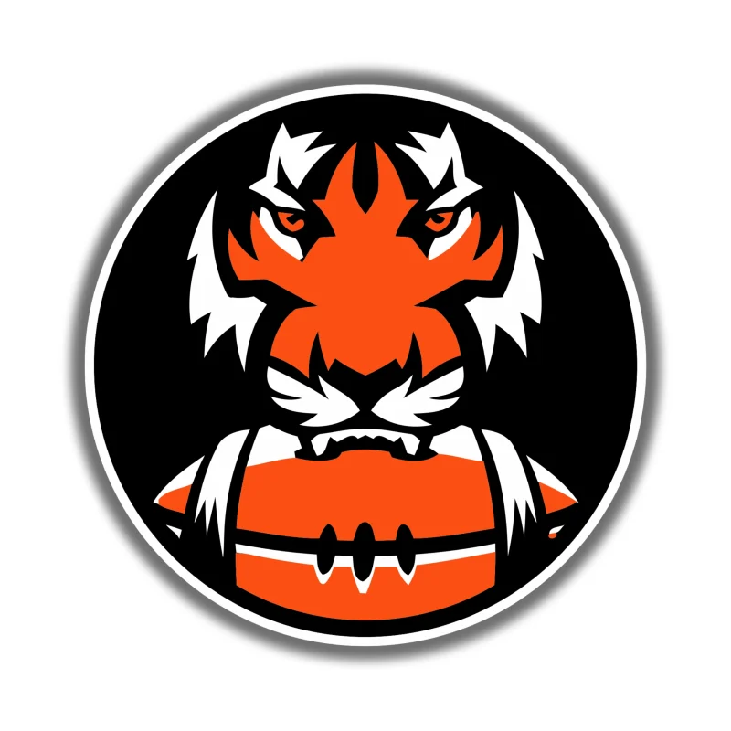 Cincinnati Bengals Full Color Vinyl Sticker - Custom Size