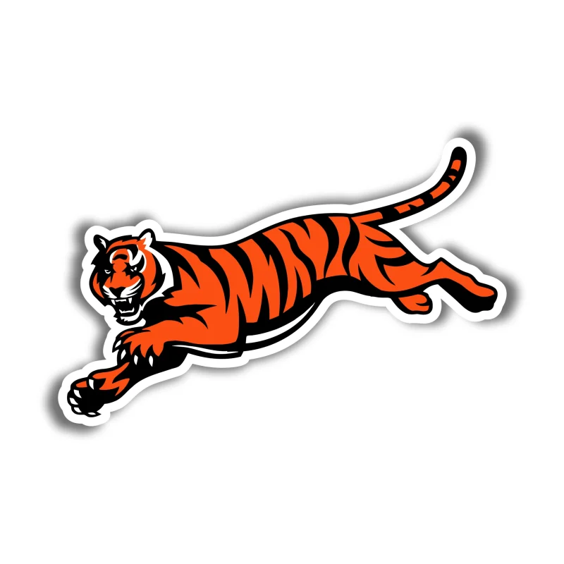 Cincinnati Bengals Full Color Vinyl Sticker - Custom Size
