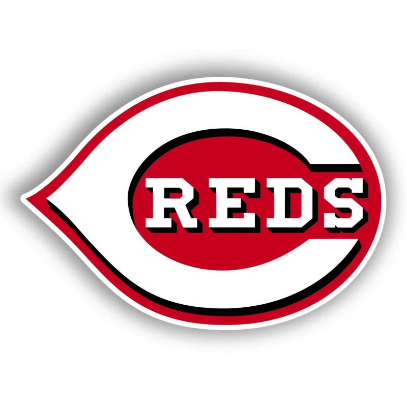 Cincinnati Reds - White C with Reds - Iron On DTF Transfer - Custom Size