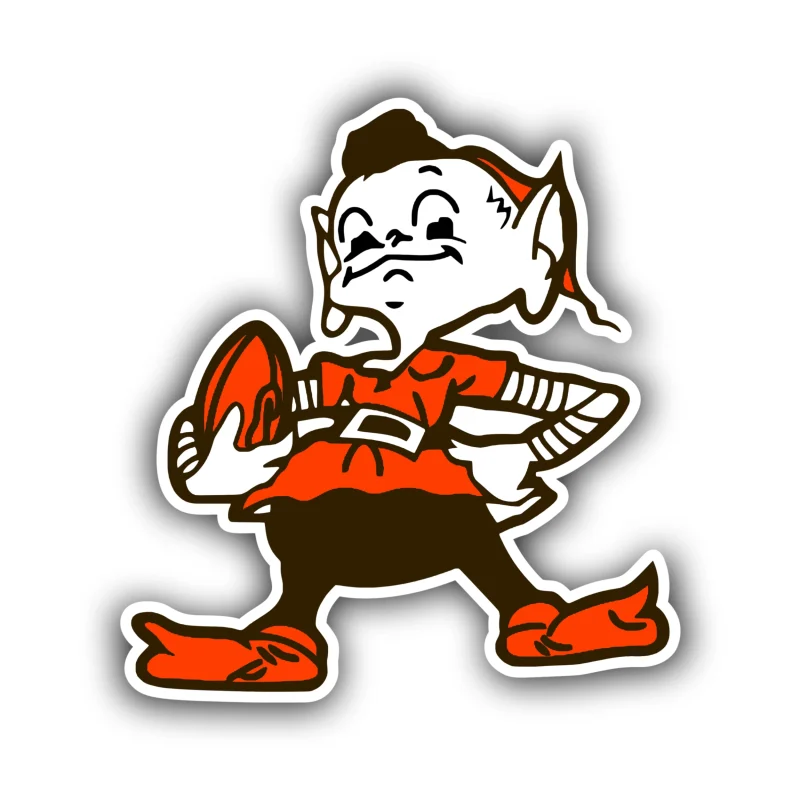 Cleveland Browns - Brownie the Elf - Iron On DTF Transfer - Custom Size